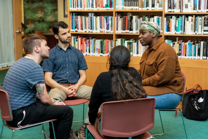 ICYC members engage in dialogue at the Ikeda Center