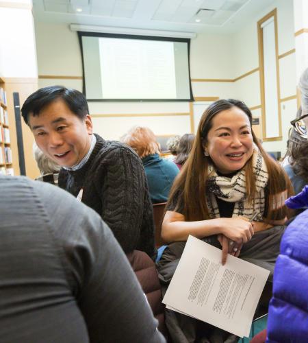 Participants engage in dialogue at the 2018 Ikeda Forum