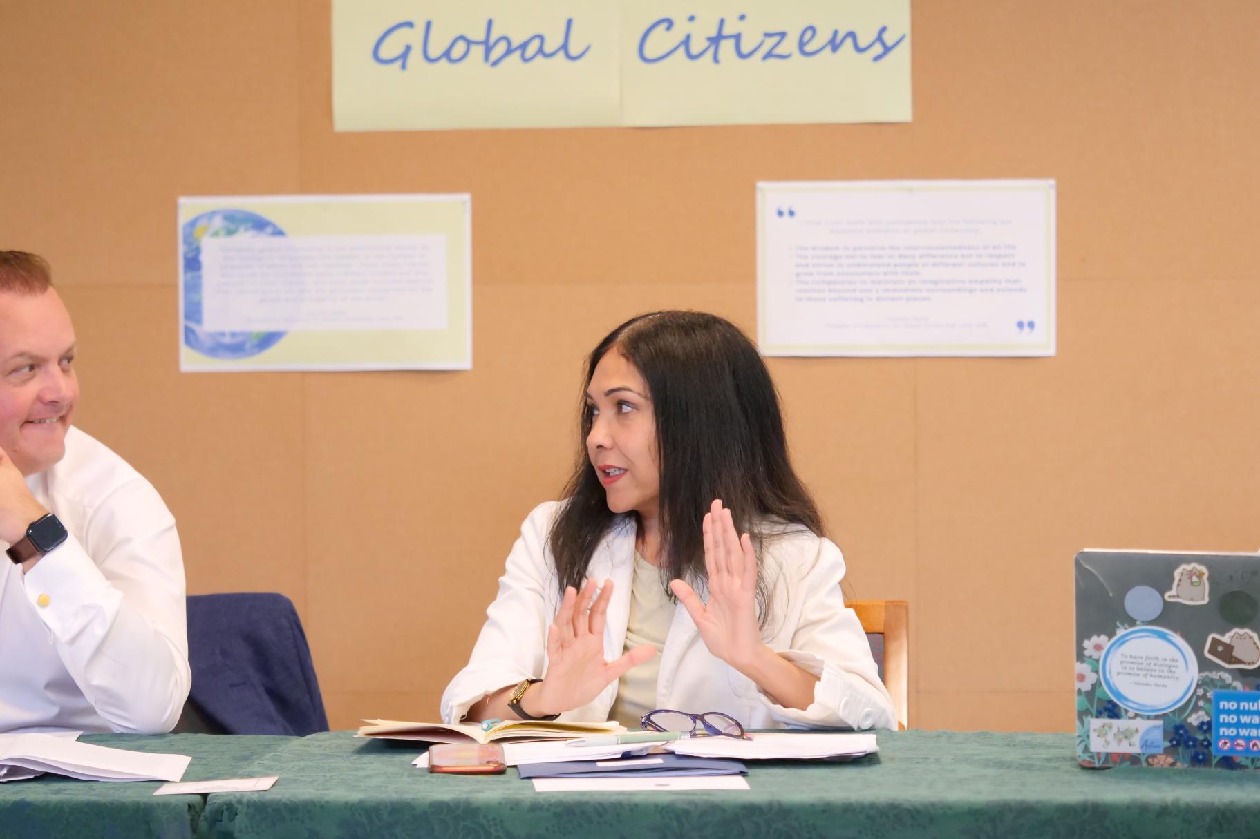 Dr. Elora Chowdhury facilitating the 2024 Global Citizens Seminar